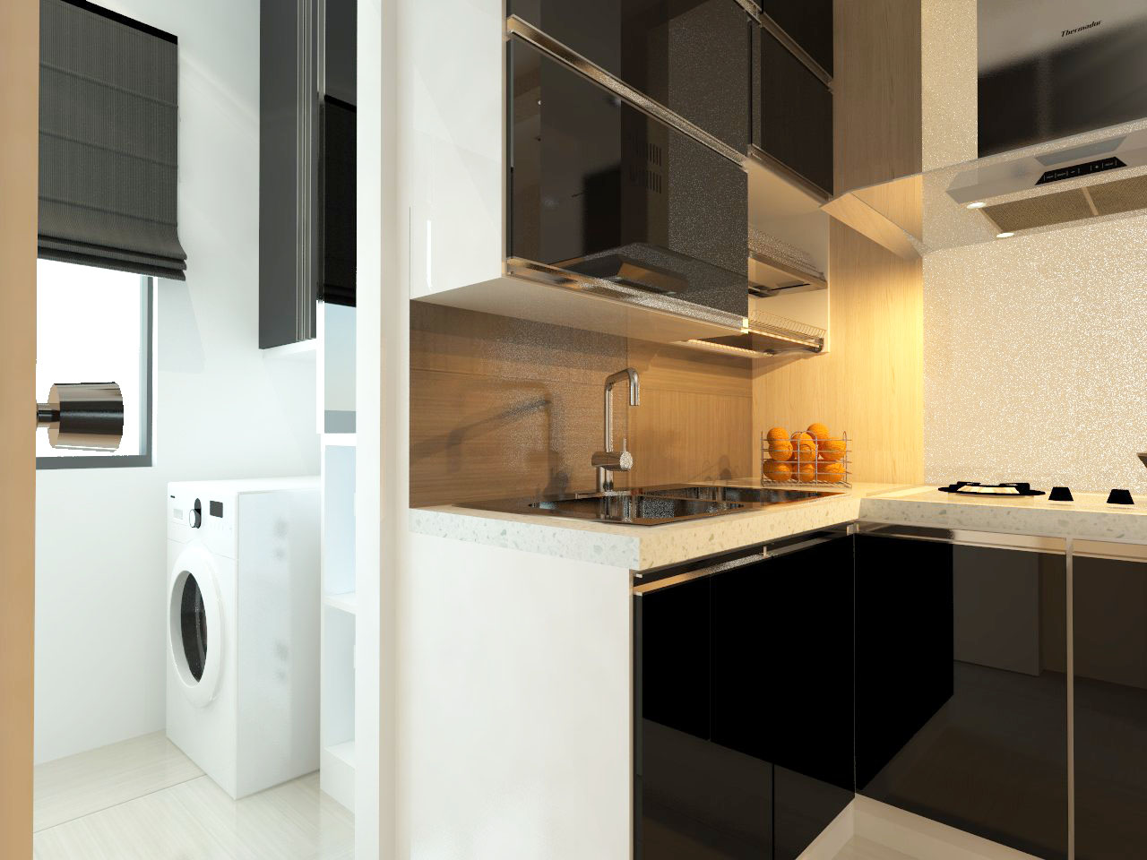 Kitchen + Dining & Laundry Kitchen + Dining & Laundry