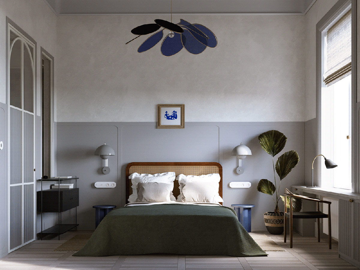 bedroom-chandelier-1 Shahnaz Interiors-bedroom-chandelier