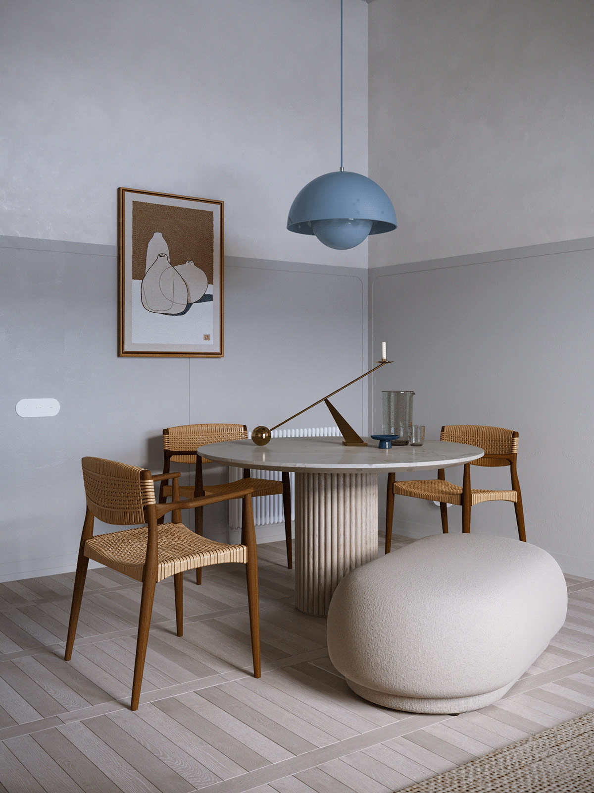 round-pedestal-dining-table Shahnaz Interiors-dining table